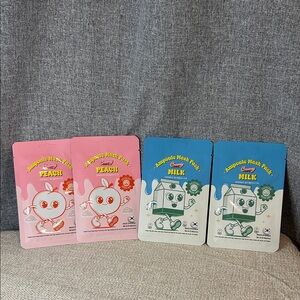 Peach & Milk Korean Skincare Mask Set